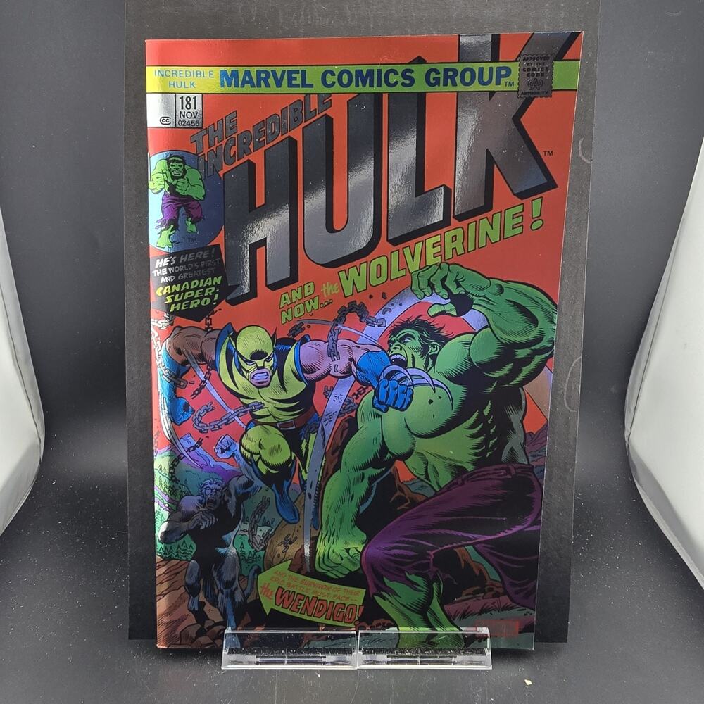 INCREDIBLE HULK #181 FACSIMILE EDITION FOIL VARIANT MARVEL 2023 NM 1ST WOLVERINE